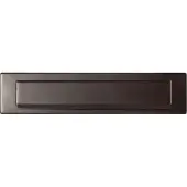 GPF bouwbeslag Briefplaat 340x77mm met valklep 280x45mm Dark blend
