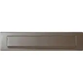 GPF bouwbeslag Briefplaat 340x77mm met valklep 280x45 mm Mocca blend