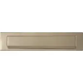 GPF bouwbeslag Briefplaat 340x77mm met valklep 280x45 mm Champagne blend