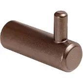 GPF bouwbeslag Jas-/ handdoekhaak 40x14 mm Bronze blend