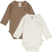 Müsli Rompertje/body lichtbeige / bruin
