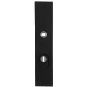 GPF bouwbeslag GPF VH buitenschild SKG*** 248x52x11mm rechth kt PC72 massief zwart