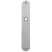GPF bouwbeslag GPF Plaatschild afgerond zonder veer 240x40x2mm blind