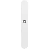 GPF bouwbeslag GPF Gatd rechts langschild XL afg 282x40x8,5mm blind wit