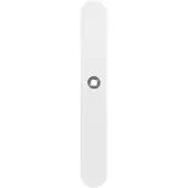 GPF bouwbeslag GPF Langschild XL afg enkelv 282x40x8,5mm PC55 wit