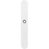 GPF bouwbeslag GPF Langschild XL afg enkelv 282x40x8,5mm PC72 wit