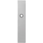 GPF bouwbeslag Langschild rechthoekig 218x40x8.5mm blind - RVS geborsteld - Linksdraaiend