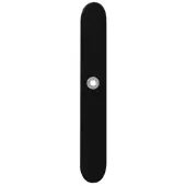 GPF bouwbeslag GPF Gatd links langschild XL afg 282x40x8,5mm PC72 zwart