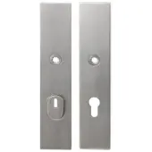 GPF bouwbeslag RVS geborsteld VH-schilden SKG*** 248x52mm rechthoekig PC92 met kerntrekbeveiliging