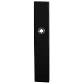 GPF bouwbeslag GPF Langschild rechth enkelv 218x40x8,5mm PC72 zwart