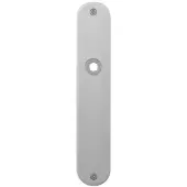 GPF bouwbeslag Gatdeel links/rechts plaatschild afgerond 220x40x2mm PC55