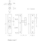 Formani PB20-50KT set veiligheidsschilden SKG*** PC72 mat zwart
