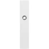 GPF bouwbeslag GPF Gatd rechts langschild rechth 218x40x8,5mm BB56 wit