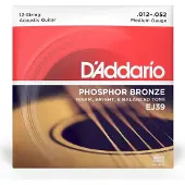 D'Addario EJ39 Phoshor Bronze Westernsnaren 12-Snarig (12-52)