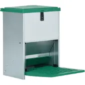 vidaXL Pluimveevoerbak automatisch met pedaal 12 kg