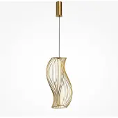 Maytoni LED hanglamp met metalen frame, model SHADOWS OF THE PAST, koper-wit, 20W, warm licht, 1400lm, metaal, afmetingen: 352x17x21cm, IP20,