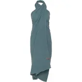 Knit Factory Liv Pareo/Stranddoek - Stone Green - 180x130 cm