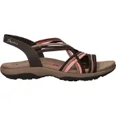 SKECHERS Sandaal 'Reggae Slim - Simply Stretch' donkerbruin