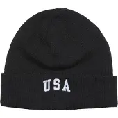 Mister tee Muts 'USA' zwart / wit