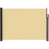 vidaXL Uittrekbaar Zijscherm 600 x 120 cm Polyester Rechthoekig Zand
