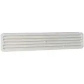 Nedco Deurrooster 46X14Cm 2-delig Wit