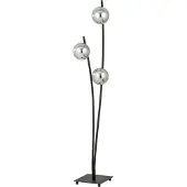 Emibig Vloerlamp 3xE14 40W HUNTER LP3, zwart/grijs, model 1100/LP3