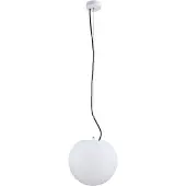 Nowodvorski Lighting Buiten hanglamp Cumulus, Ø 30 cm, wit, kunststof IP65 E27 dimbaar, wit / opaal, Kunststof, Modern