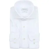 Profuomo Overhemd 'Knitted' wit