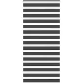 vidaXL Dubbele rolgordijn, zwart, 110x230 cm, stofbreedte 105,9 cm, polyester