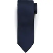 Suitable Zijde Stropdas Navy - | Donkerblauw | Maat one size