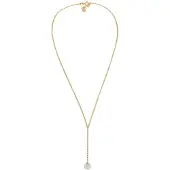 Elli - Elli Halsketting Dames Y-chain bal Crystals 925 Sterling Zilver Kettingen