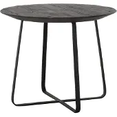 DTP Home Highlight Neptunes salontafel teakhout zwart 50x50x40cm