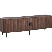 Beliani BRADLEY - TV-meubel - Donkerbruin - MDF