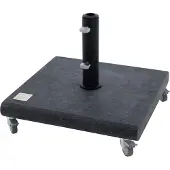 Knirps Granitsockel ca. 50 kg Granit schwarz mit Rollen