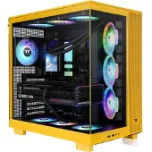 Thermaltake View 380 XL TG ARGB Bumblebee Midi-tower PC-behuizing Geel
