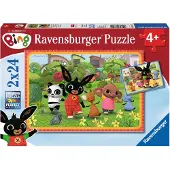 Ravensburger puzzel Bing Bunny - Twee puzzels - 24 stukjes - kinderpuzzel