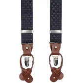 Suitable Luxe Bretels Navy Stippen - | Donkerblauw | Maat one size