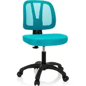 Hjh OFFICE Children's Desk Chair / Children's Chair KID YU 200 Mesh Turquoise