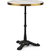 Blumfeldt Patras Lux bistrotafel met driepoot marmeren tafel Ø: 57,5 cm hoogte: 72 cm