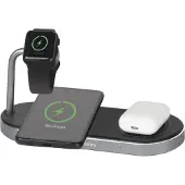 Verbatim Qi Draadloze Oplader Dual 3-in-1 voor Apple Watch en mobiele telefoons - Zwart