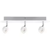 Paulmann Spotverlichting, set van 3, 4,3W per spot, wit/chroom, 230V, metaal