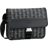 Lacoste Monogram The Blend Boodschapper 29 cm zwart