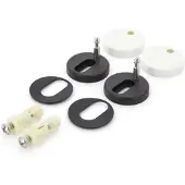 VETUS Toilet Flap Hinge Set Zilver