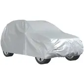 vidaXL Autohoes voor SUV met gespriemen L volledig zilverkleurig