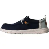HEY DUDE Instappers Heren Blauw Textiel | Maat 46