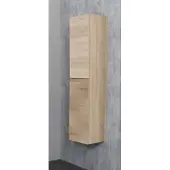 Basic Line Basic Bella hoge kast - 145x30x30cm - 2 deuren - greeploos - eiken SWGAHKEI