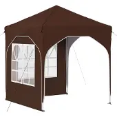 vidaXL Pop-up Feesttent 192 x 192 x 245 cm Bruin
