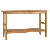 Syfax Wastafelkast 132x45x75 cm massief teakhout