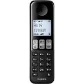 Philips D2551B/01- Draadloze DECT-telefoon met 1 handset met antwoordapparaat, 50 namen/nummers en nummerherkenning - Zwart