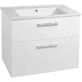 A&n&a aqualine Vega Wastafelonderkast 82x67,6x43,6cm, 2x lade, wit